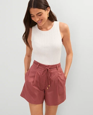 Ann Taylor Weekend Collection Ribbed Tank Top Winter White Women's