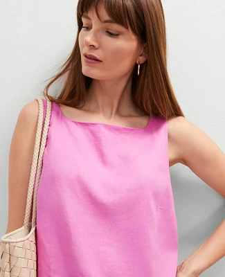 Ann Taylor Linen Blend Tank Top Women's