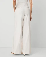 Ann Taylor The Wide-Leg Pant Tan Texture Women's