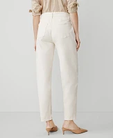 Ann Taylor The Petite Barrel Jean Ivory Women's