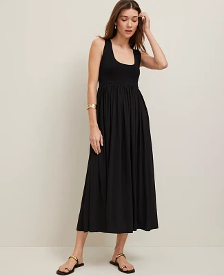 Ann Taylor Mixed Media Sweater Tank Top Dress Women's