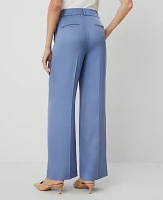 Ann Taylor The Perfect Wide-Leg Pant — Curvy Fit Colony Blue Women's