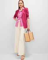 Ann Taylor The Belted Blazer Berry Splash Women's
