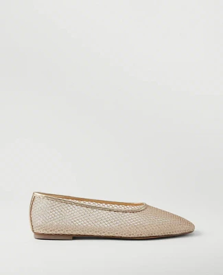 Ann Taylor Mesh Ballet Flats Women's