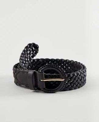 Ann Taylor Covered Buckle Woven Belt Women's