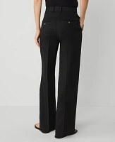 Ann Taylor The Straight Trouser Pant Size 10 Black Women's