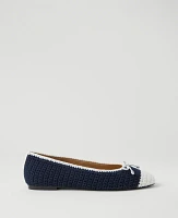 Ann Taylor Weekend Collection Crochet Ballet Flats Women's