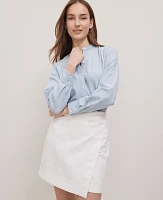 Ann Taylor Weekend Collection Shirt Light Wash Blue Chambray Women's