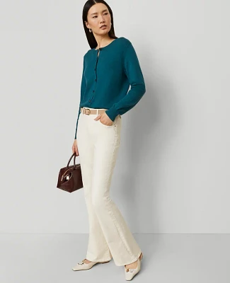 Ann Taylor The Boot Jean Ivory Women's