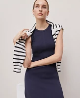 Ann Taylor Petite Weekend Collection Fluted Maxi Dress Night Sky Women's