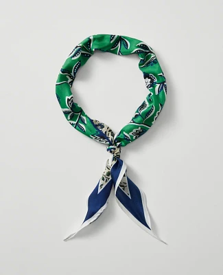 Ann Taylor Floral Silk Scarf Mimosa Women's