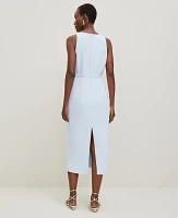 Ann Taylor Petite Crepe Twist Sheath Dress Women's