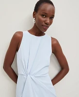 Ann Taylor Petite Crepe Twist Sheath Dress Women's