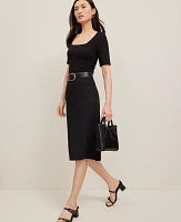 Ann Taylor Ponte Pencil Skirt Black Women's