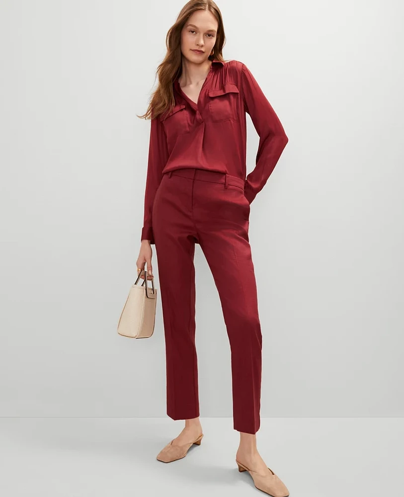Ann Taylor The Eva Ankle Pant Linen Blend