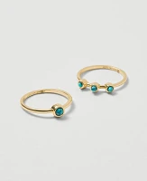Ann Taylor Turquoise Ring Set Ocean Women's
