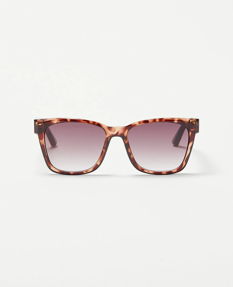 Ann Taylor Square Butterfly Sunglasses Women's