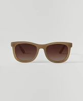 Ann Taylor Rounded Square Sunglasses Light Brown Sugar Women's