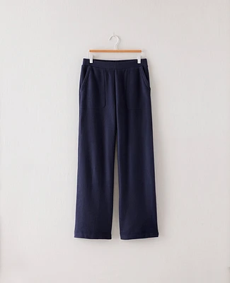 Ann Taylor Haven Well Within Comfort Fleece Wide Leg Pants Size XS Ombre-Blue Women's