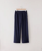 Ann Taylor Haven Well Within Comfort Fleece Wide Leg Pants Size XS Ombre-Blue Women's