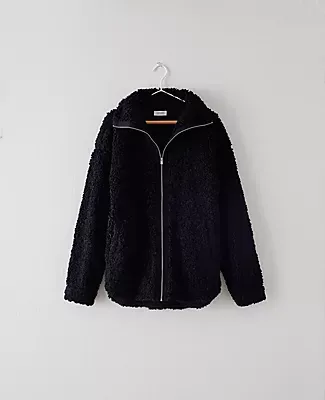 Ann Taylor Haven Well Within Sherpa Zip Jacket