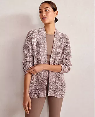 Ann Taylor Haven Well Within Marled Knit Cocoon Cardigan