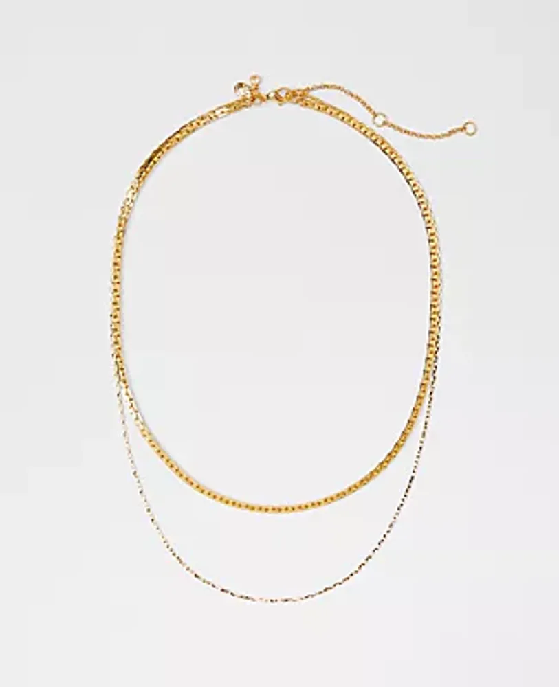 Ann Taylor Layered Chain Necklace