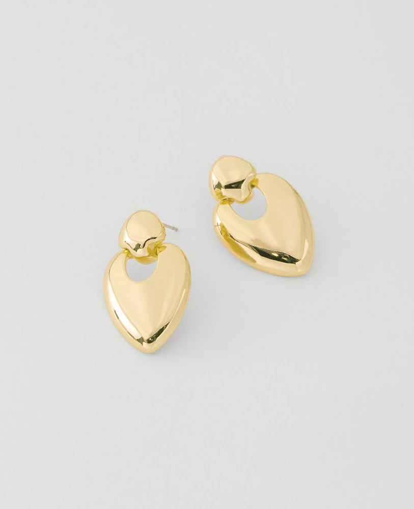 Ann Taylor Pointed Drop Earrings Goldtone Women's