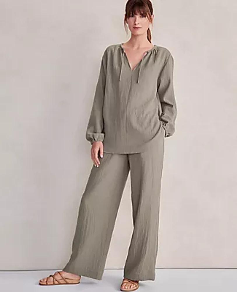 Ann Taylor Haven Well Within Organic Cotton Gauze Pants
