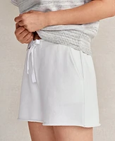 Ann Taylor Haven Well Within Organic Cotton Lofty Terry Shorts White Women's