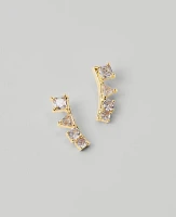 Ann Taylor Crystal Stud Earrings Goldtone Women's