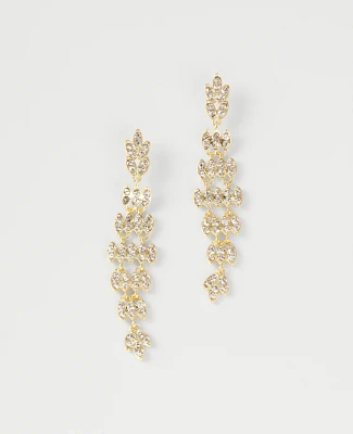 Ann Taylor Metal-Chain Drop Earrings Goldtone Women's