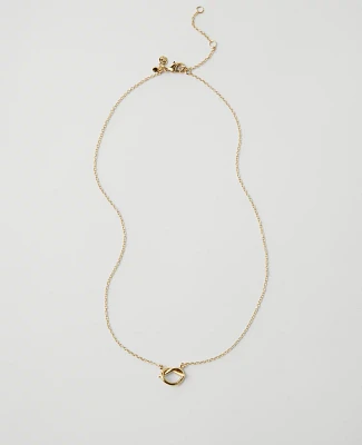 Ann Taylor Knot Necklace Goldtone Women's