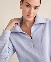 Ann Taylor Haven Well Within Balance Organic Cotton Ottoman Half-Zip Women's