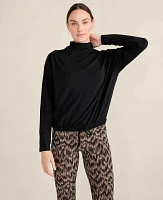 Ann Taylor Haven Well Within Balance Funnel Neck Top Women's