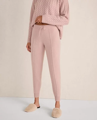 Ann Taylor Haven Well Within Cashmere Pintuck Joggers Size Medium French Rose Women's