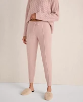 Ann Taylor Haven Well Within Cashmere Pintuck Joggers French Rose Women's