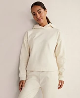 Ann Taylor Haven Well Within Cozy Fleece Hoodie Birch Women's