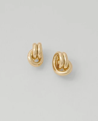 Ann Taylor Knot Stud Earrings Goldtone Women's