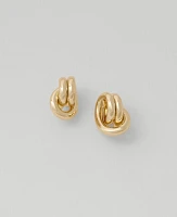 Ann Taylor Knot Stud Earrings Goldtone Women's