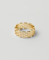 Ann Taylor Chain Link Ring Goldtone Women's