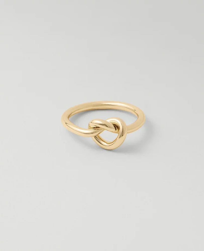 Ann Taylor Knot Ring Goldtone Women's