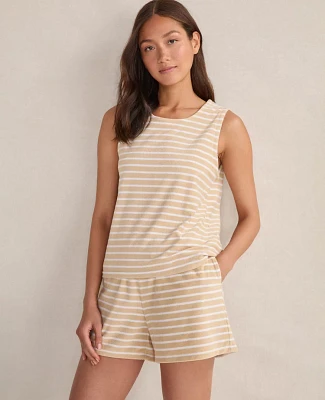 Ann Taylor Haven Well Within Terry Cloth Stripe Tank Top Cortado Women's