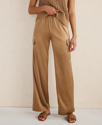 Ann Taylor Haven Well Within Washable Silk Cargo Pants Women's