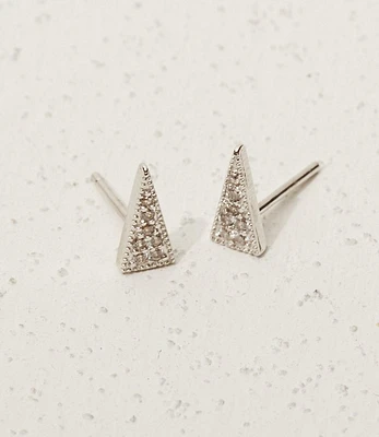 Shashi Pave Spike Stud Earrings