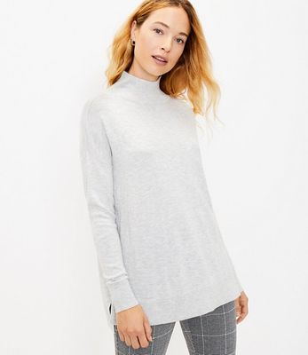 Turtleneck Tunic Sweater | LOFT