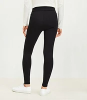 Petite Seamed Ponte Leggings