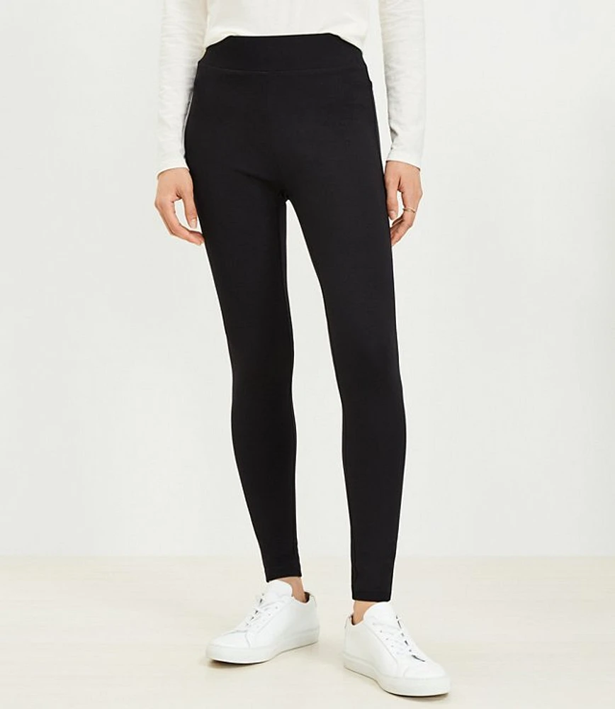 Petite Seamed Ponte Leggings