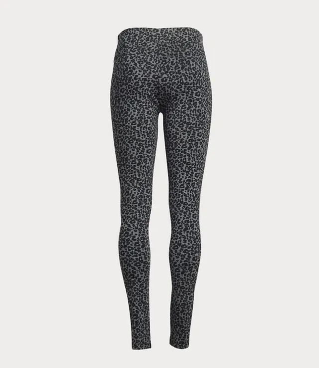 LOFT Black Sparkle Ponte Leggings | Size Large