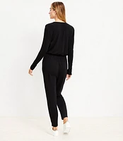 Lou & Grey Signature Soft blend Crossover Jumpsuit